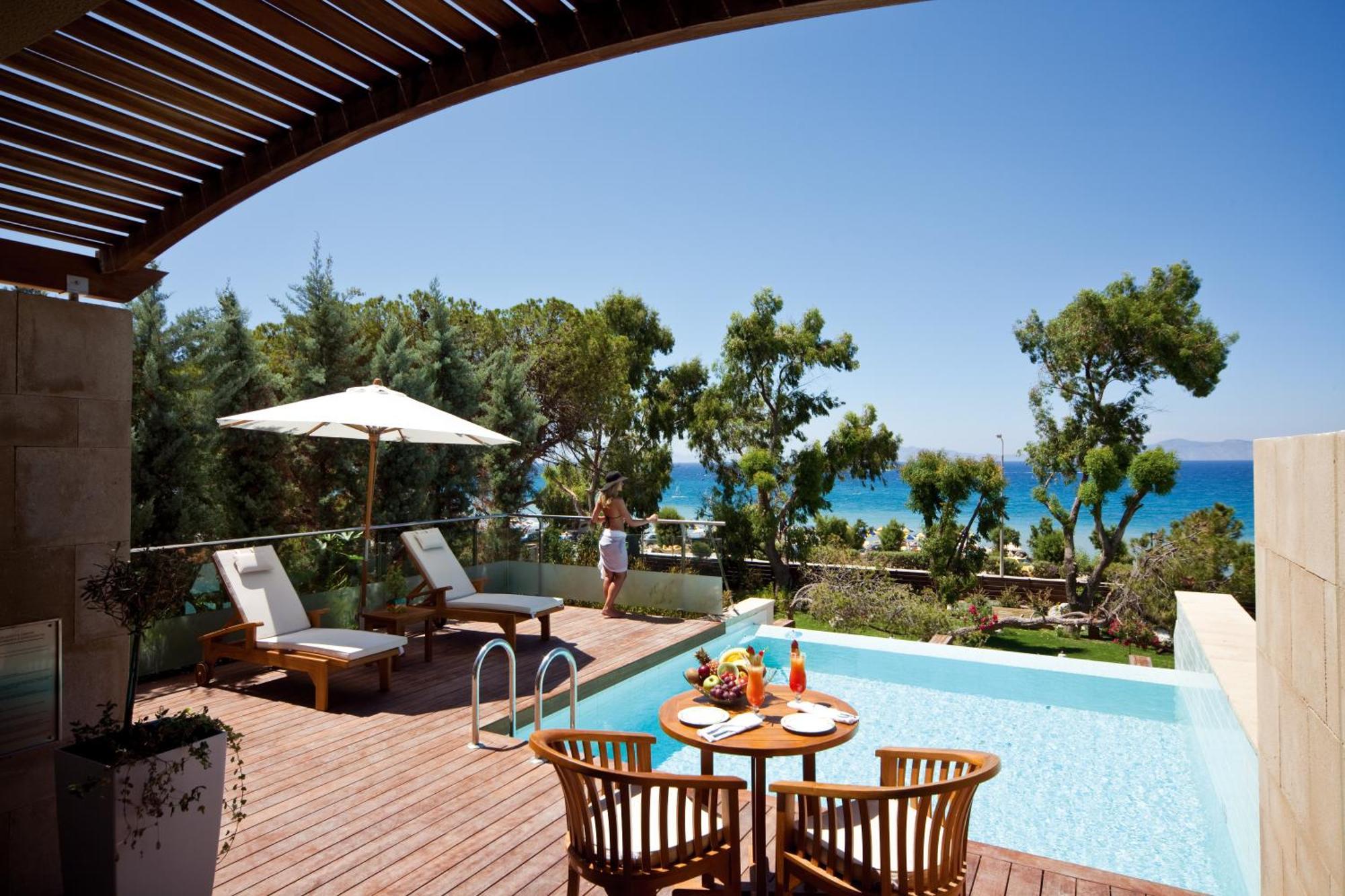 Amus Hotel & Spa Ixia (Rhodes) Exterior foto Private pool at the hotel